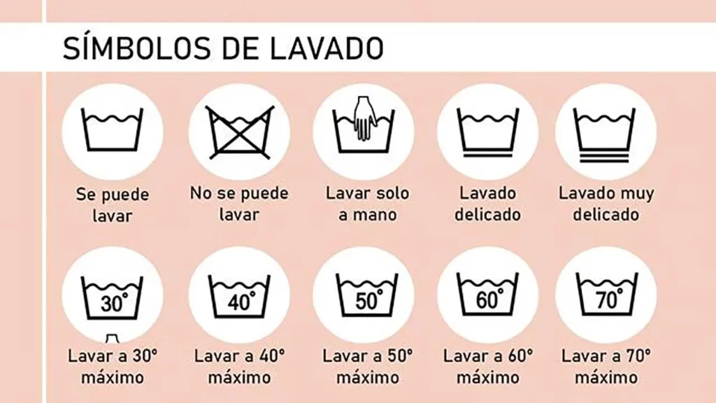 como lavar la ropa etiquetas de lavado